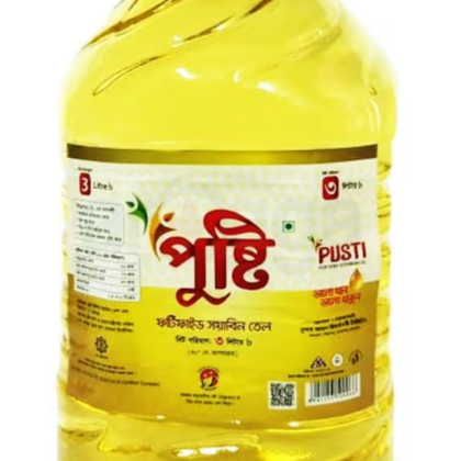 Pusti Soyabean Oil Bottle 3L